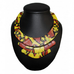 COLLIER PYRAMIDE WAX AFRICAIN